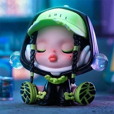 100% Original оригинал коллекционная игрушка POP MART SKULLPANDA CITY OF NIGHT Series Figurines Blind Box