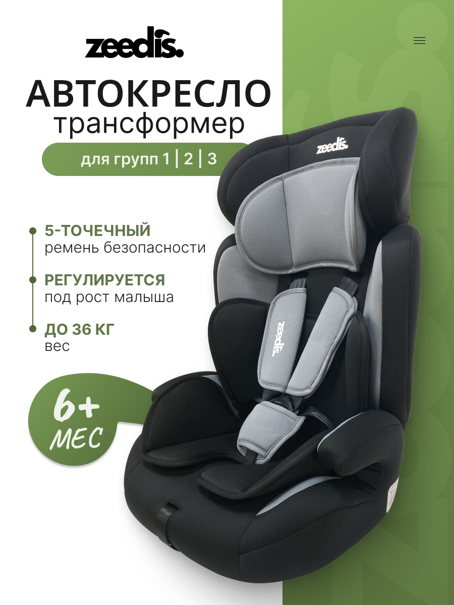 Детское автокресло Magnus группа 1-2-3 (9-36кг)