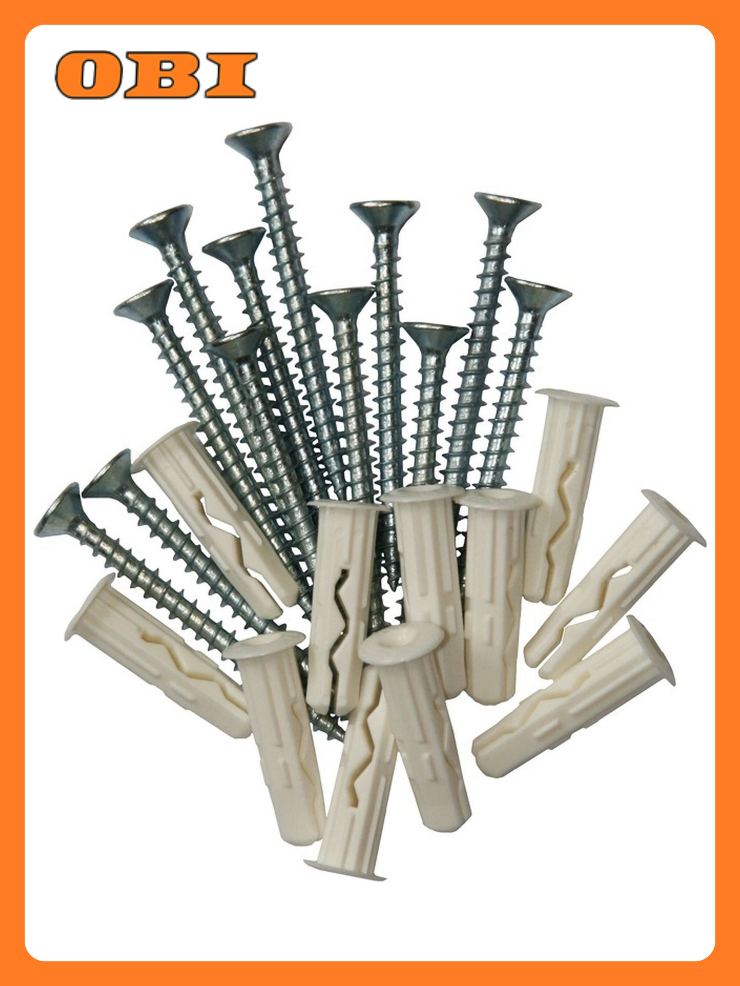 Дюбель европартнер MULTI Plug 6x25 мм с шурупом 4x25 мм 16 шт