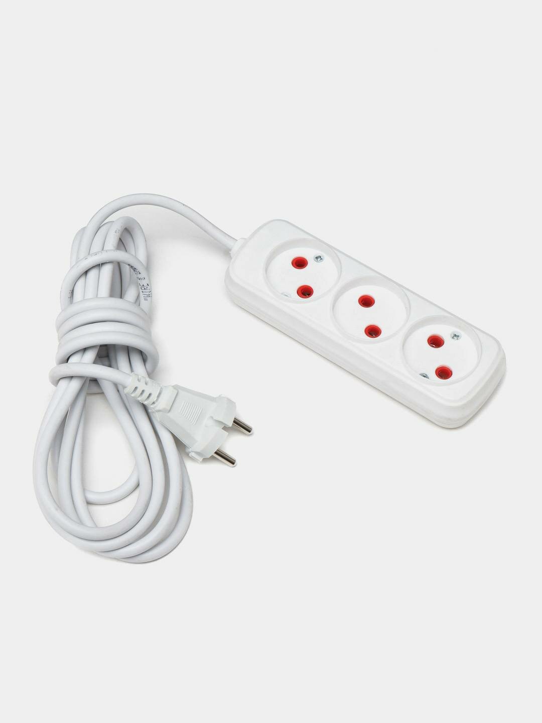 Удлинитель электрический 5м, с розетками для бытовой и офисной техники