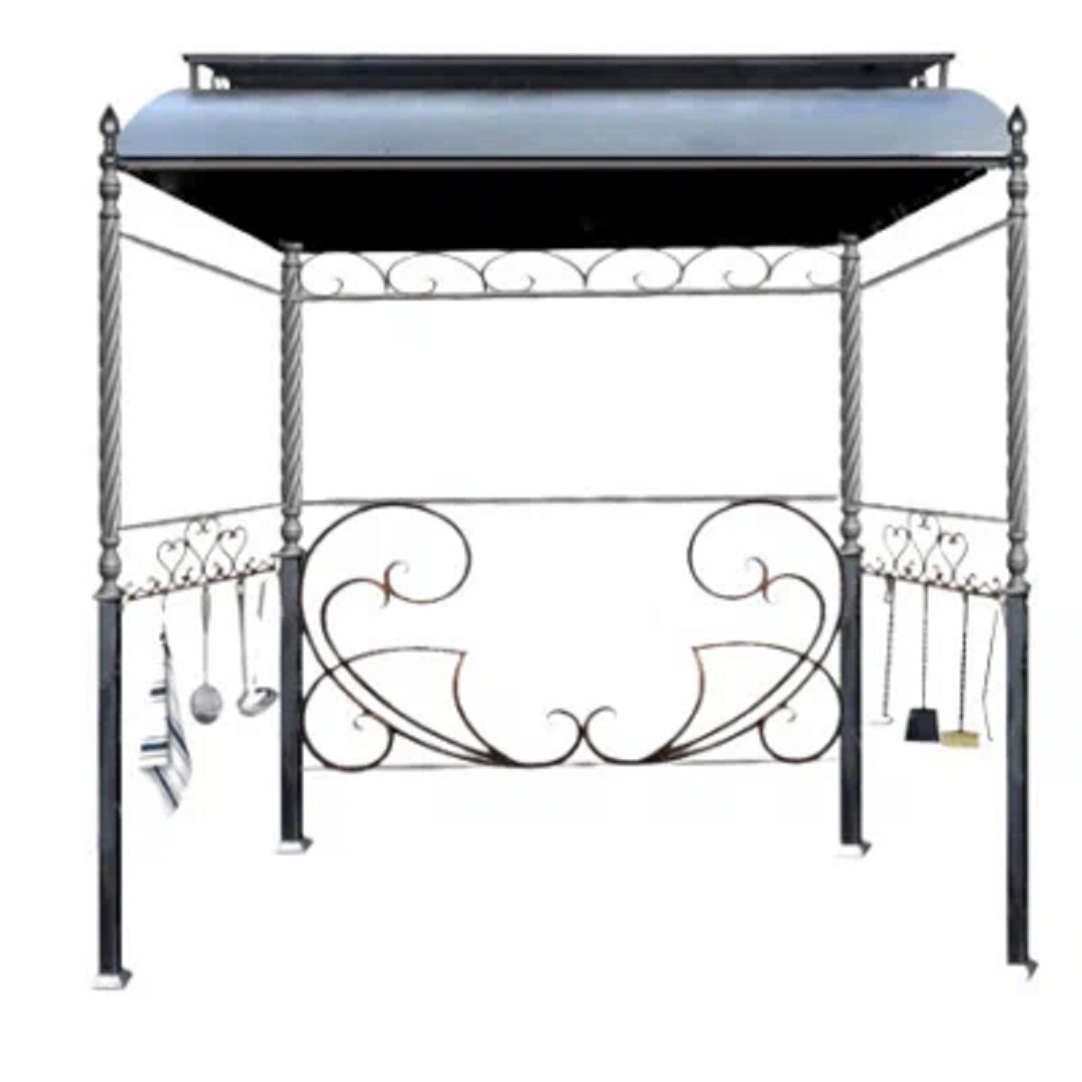 Навес для мангала Император  покрытие эмаль  150   125   235 см