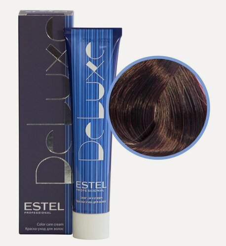 Изображение товара Estel Professional Краска-уход DeLuxe 5/67 светлый шатен фиолетово-коричневый