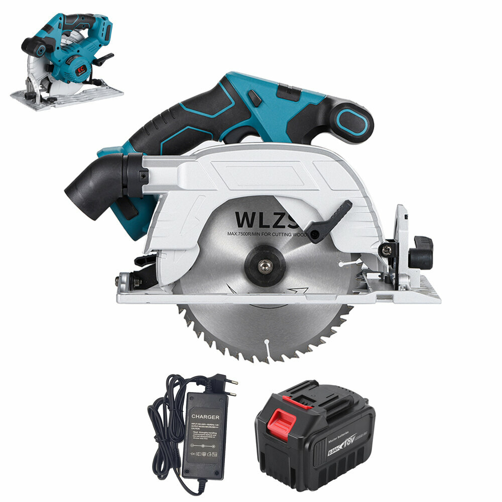 Циркулярная пила Heimerdinger LB293 c Li-Ion аккумулятором 18В 6Ач