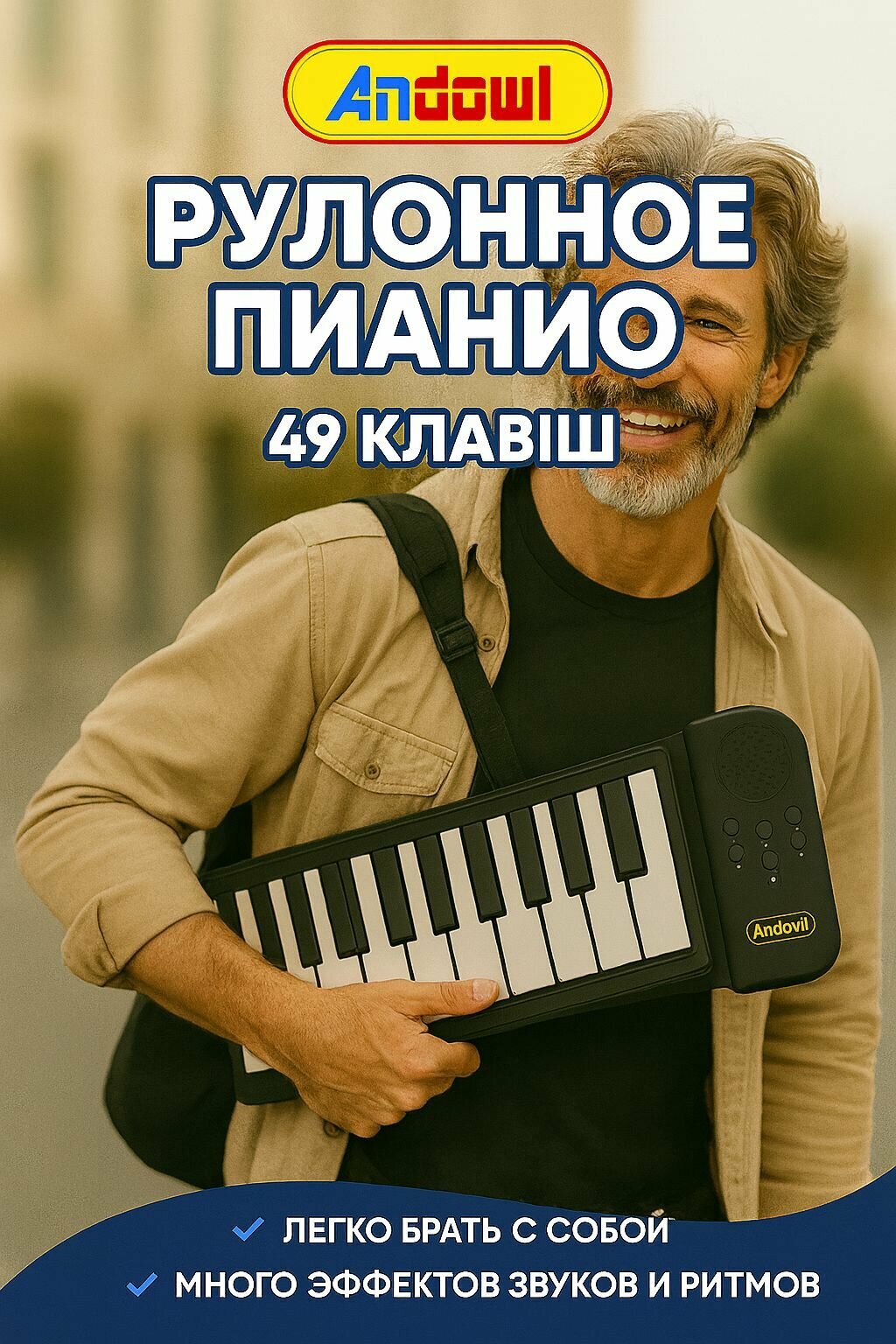 Пианино складное для начинающих