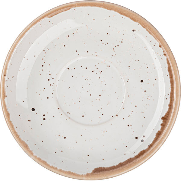 Блюдце Борисовская Керамика  Пунто Бьянко   фарфор  диаметр 15 см