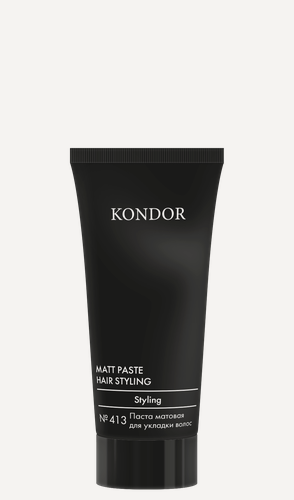 Изображение товара Паста KONDOR матовая для укладки волос короткой и средней длины №413, 50 мл