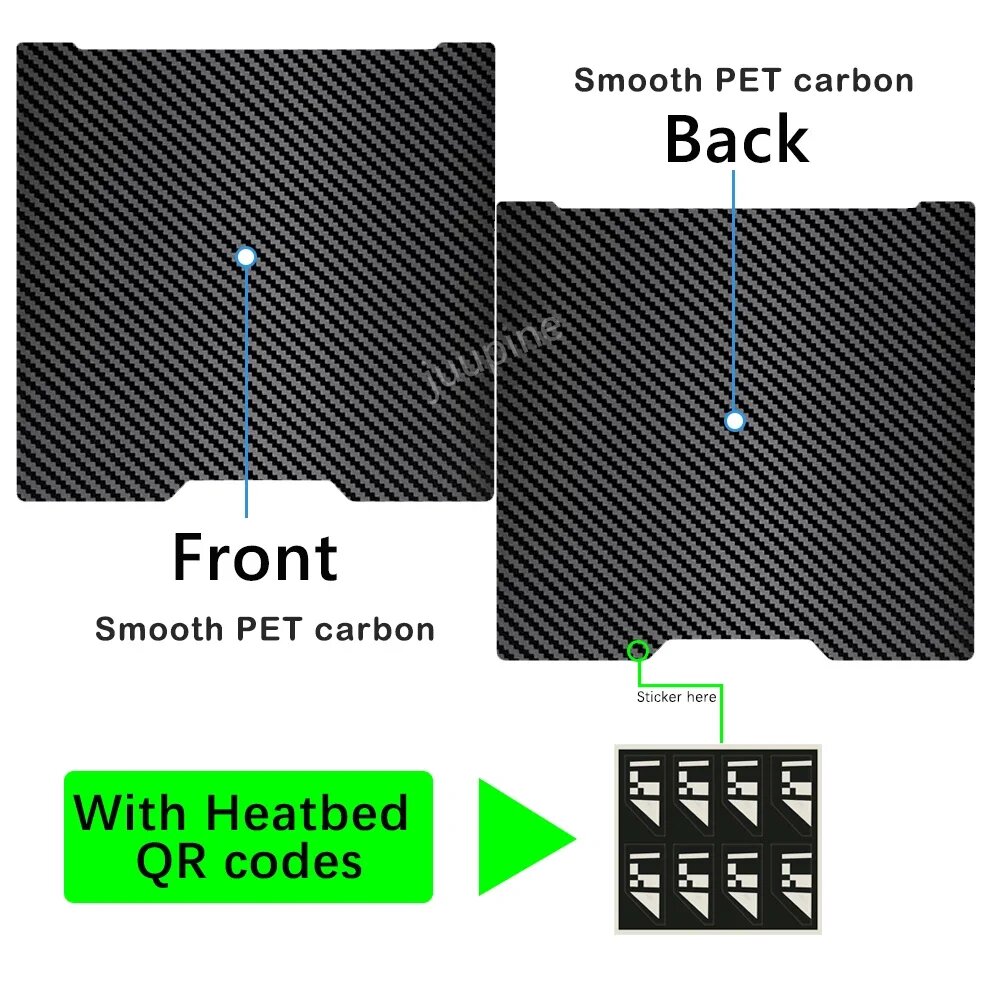 JUUPINE Пластина для Bambu Lab H2D/H2S, PET, QR-коды