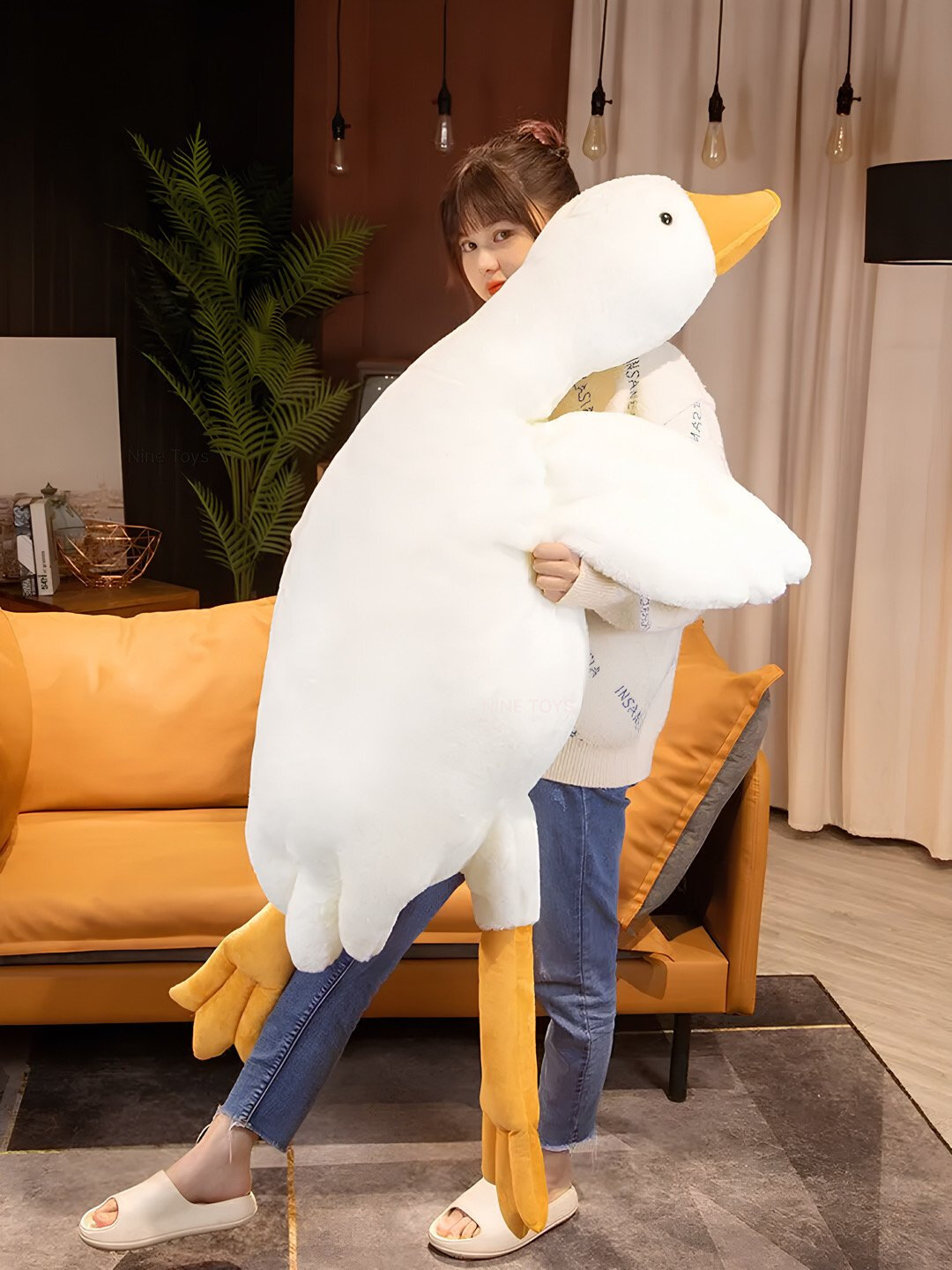 Гусь-обнимусь, барашка-обнимашка, овечка-барашка, мягкая игрушка-подушка, антистресс