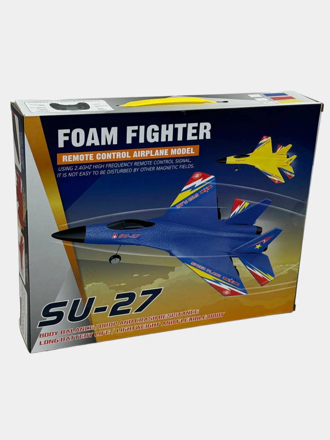 Радиоуправляемый самолёт JIKEFUN SU27, масштаб 1:10, дальность 120м, питание от аккумулятора