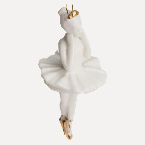 Изображение товара Подвеска декоративная Decor de table Балерина 3,6х3х8,5 см, фарфор