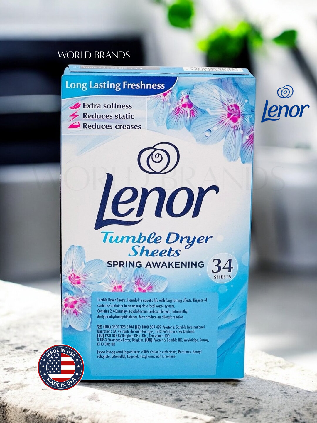 Салфетки для стирки белья Lenor Spring Awakening, для сушки, бренд Lenor — фото 1