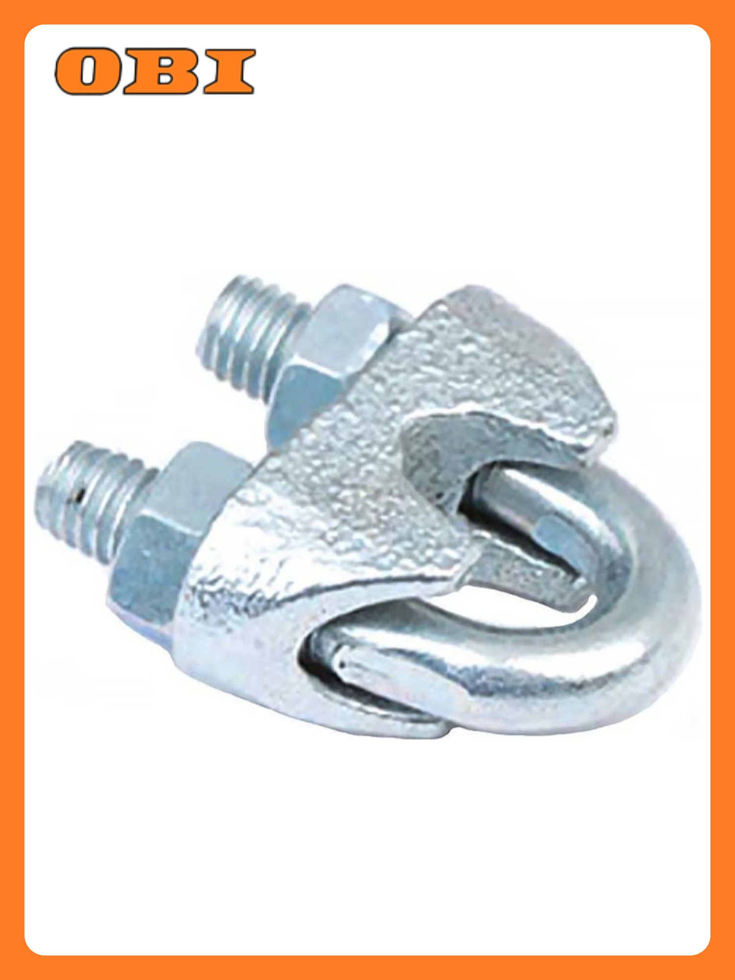 Зажим троса c болтом и гайкой DIN 741 сталь 6 мм 40 г 2 шт