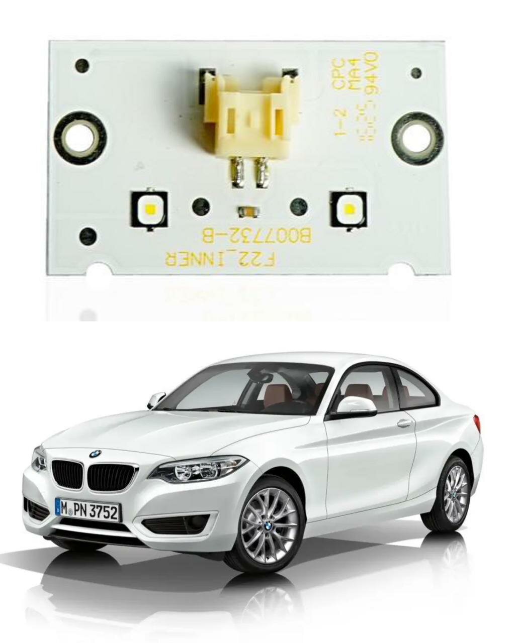 Плата ДХО для BMW 2 F22 (2014 - 2017) внутренняя левая - 1шт / Ангельские глазки DRL LED/MATRIX