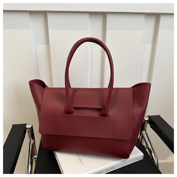 Сумка-рюкзак  Женская сумка, большая, шоппер, формат А4, Тоут, красный — фото 1