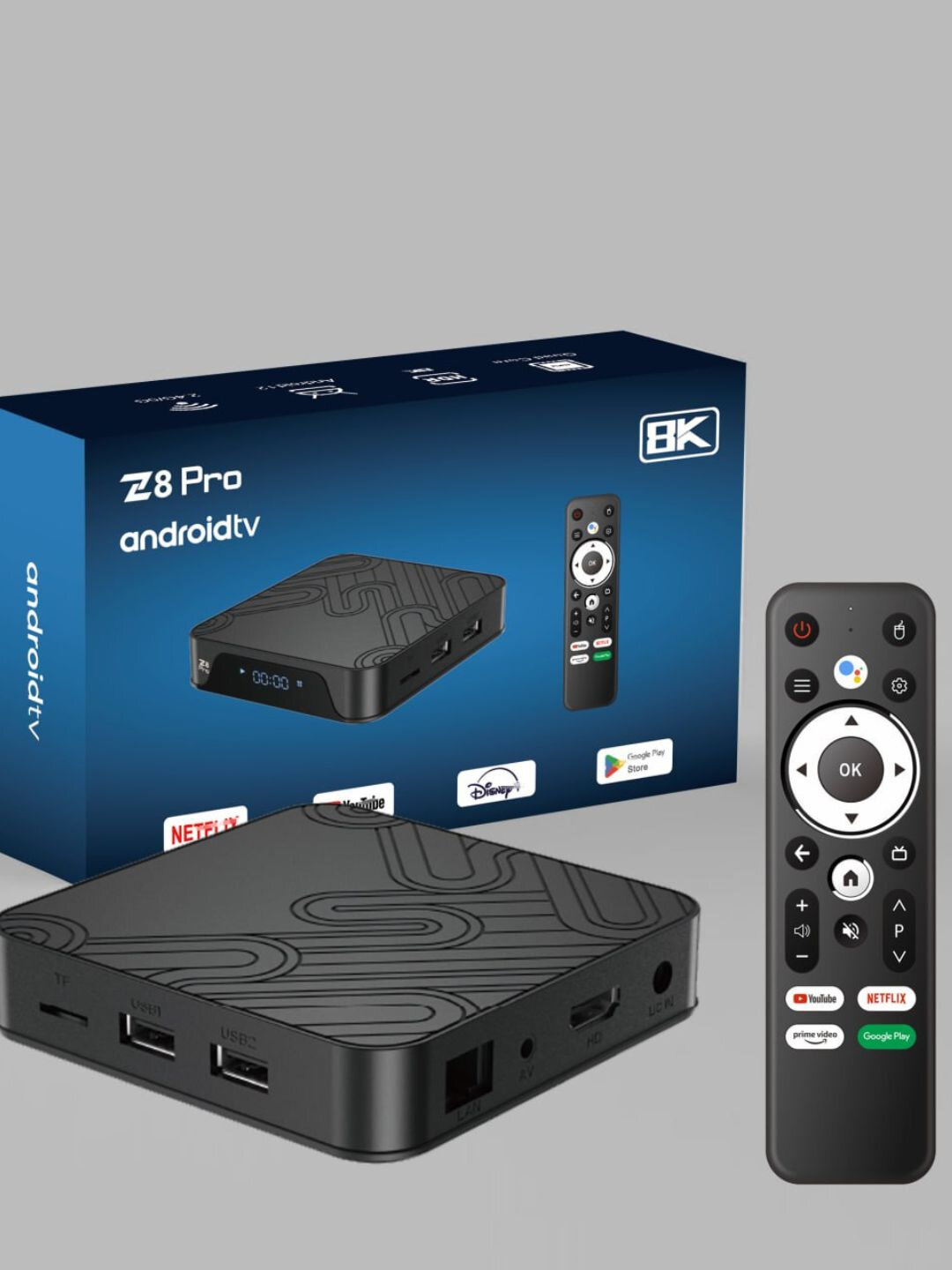 Смарт ТВ приставка Android Smart TV Box z8 pro воплащает обычный TV в полноценный Smart tv