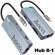 Hoco HB52 Wow — Type-C хаб 8-в-1: 2×USB-A, 2×Type-C, HDMI 4K60, RJ45, SD/TF, PD ...