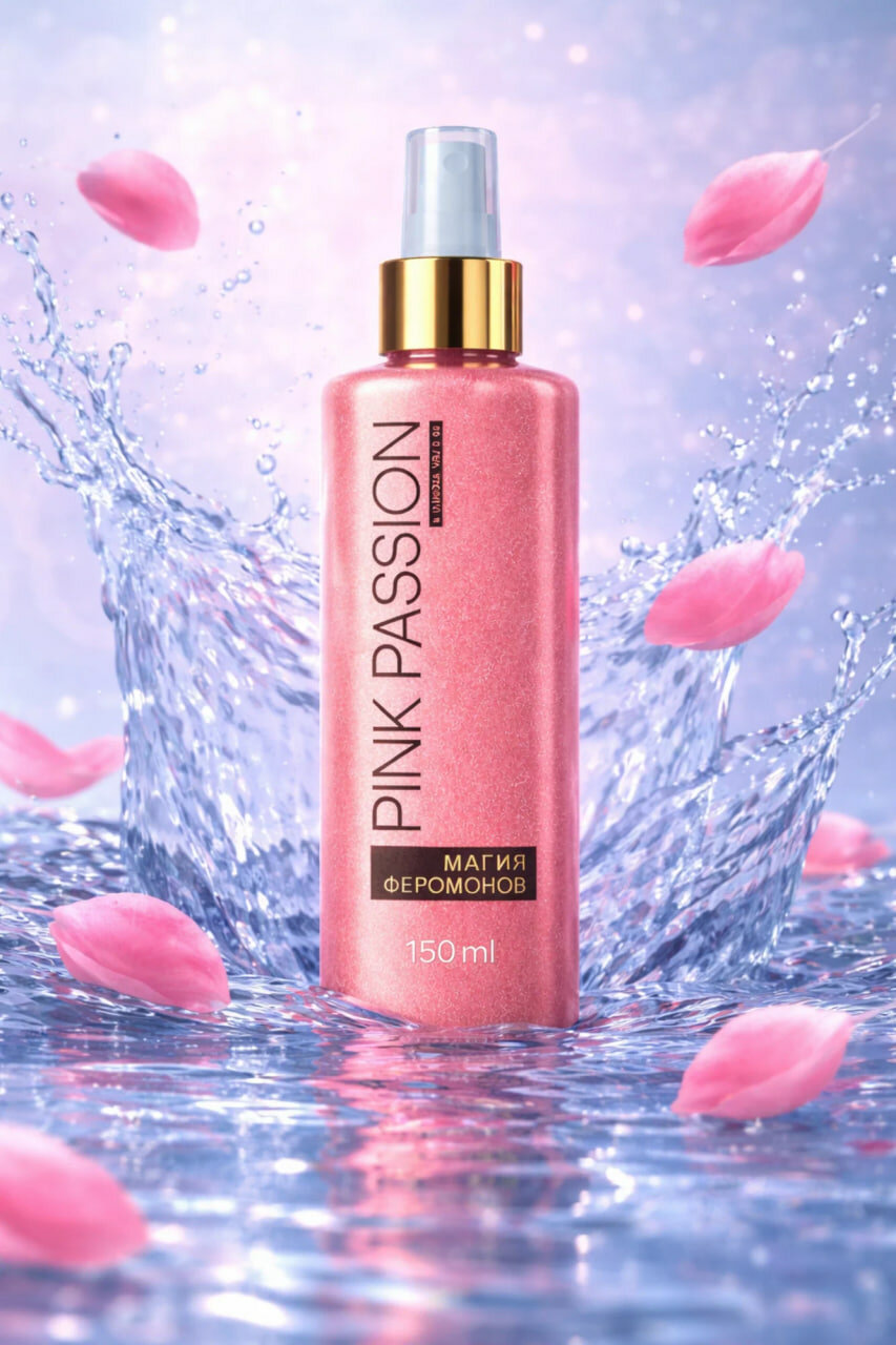 Линия средств по уходу за телом "Pink Passion": спрей, скраб, лосьон, гель