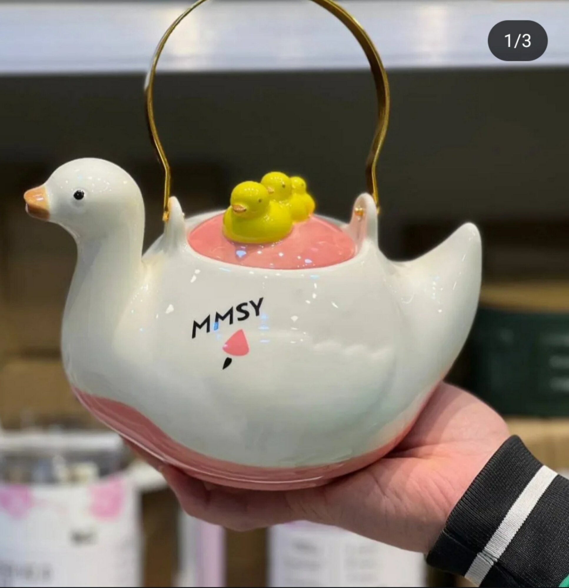 Керамический чайный набор “MMSY Duck” с чайником и 4 кружками — фото 1