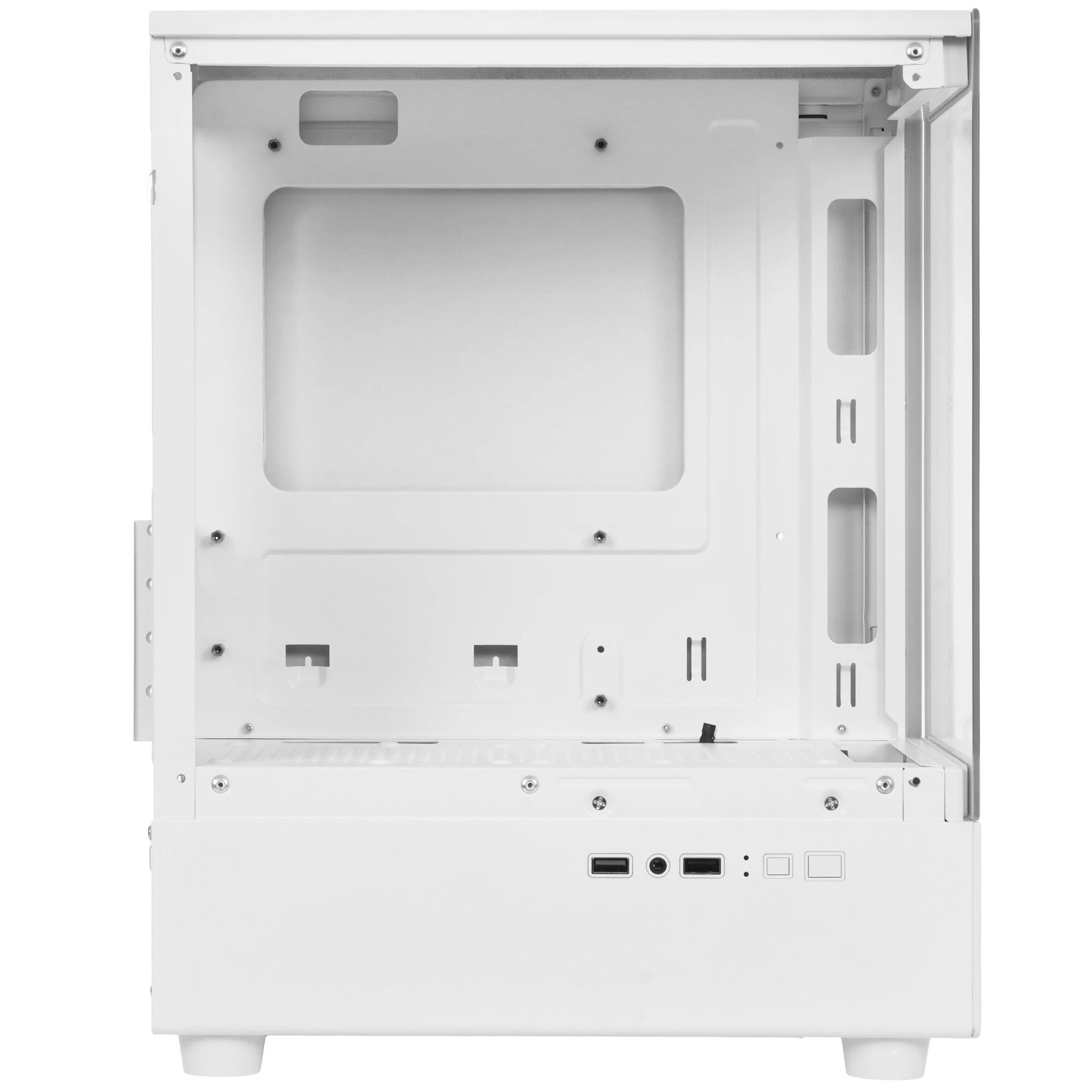 Корпус Ginzzu RX450D mATX жк. дисплей (Белый) — фото 1