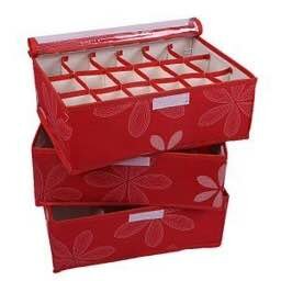 Набор органайзеров для одежды и нижнего белья в ящик (3 шт.) — фото 1