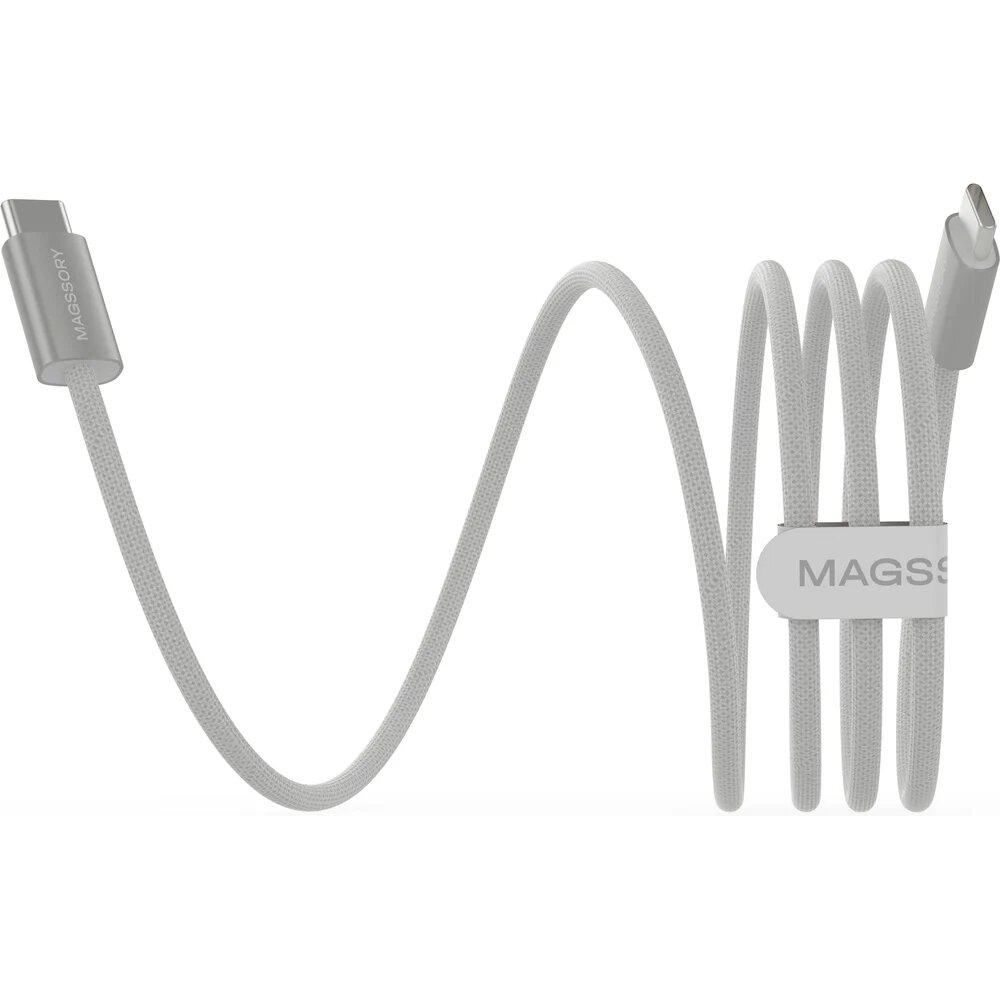 Магнитный кабель MAGSSORY Line C 60W USB-C, 1,2 м WHITE CBL002w