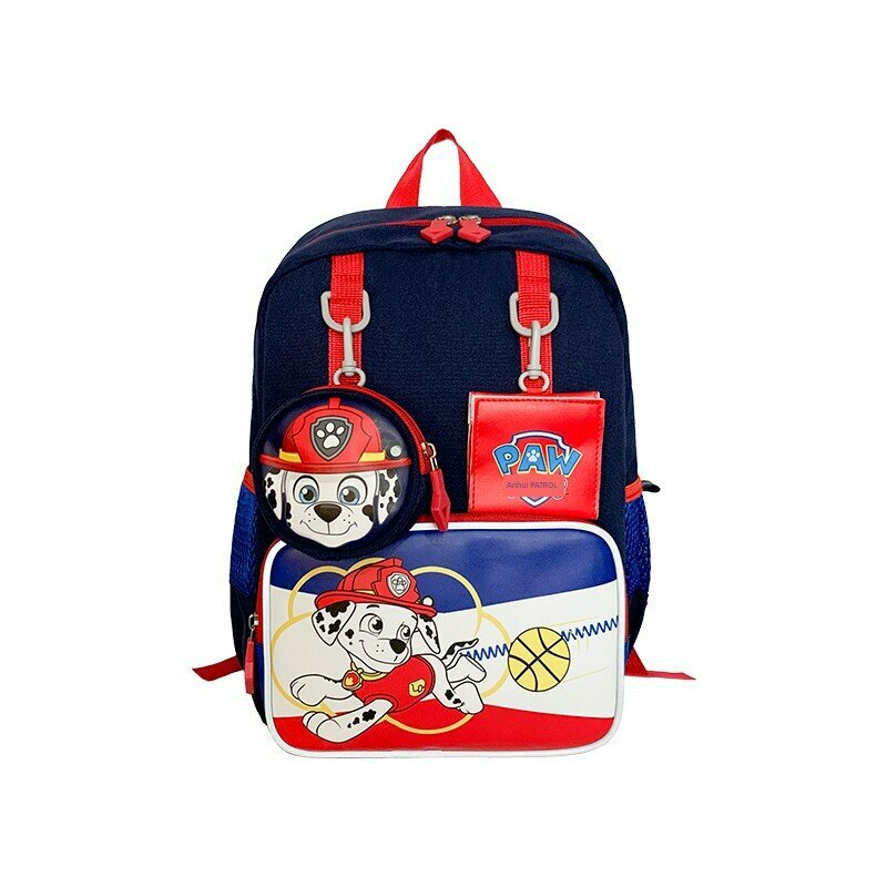 Детский рюкзак с тематикой PAW Patrol Маршалл для детей 3-6 лет, вместительный школьный рюкзак для детского сада