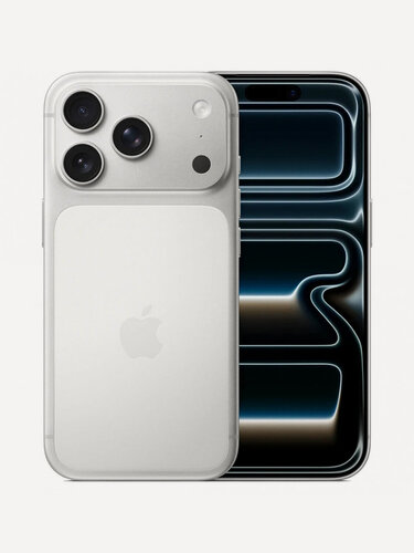 Изображение товара Смартфон Apple iPhone 17 Pro Max 256 ГБ, Dual: nano SIM + eSIM, Серебристый (без RuStore)