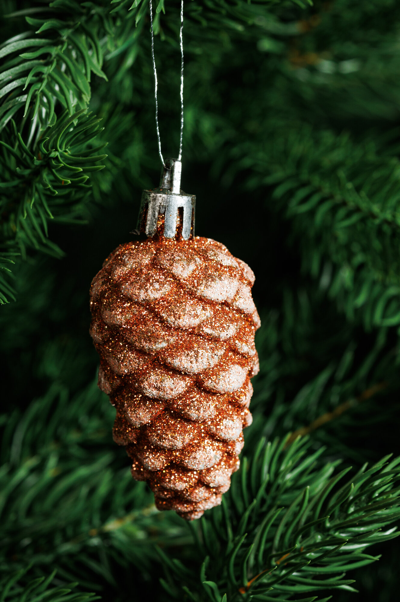 Набор из 6шт Украшение новогоднее "Шишка", L16 W4 H18 см Klassanta