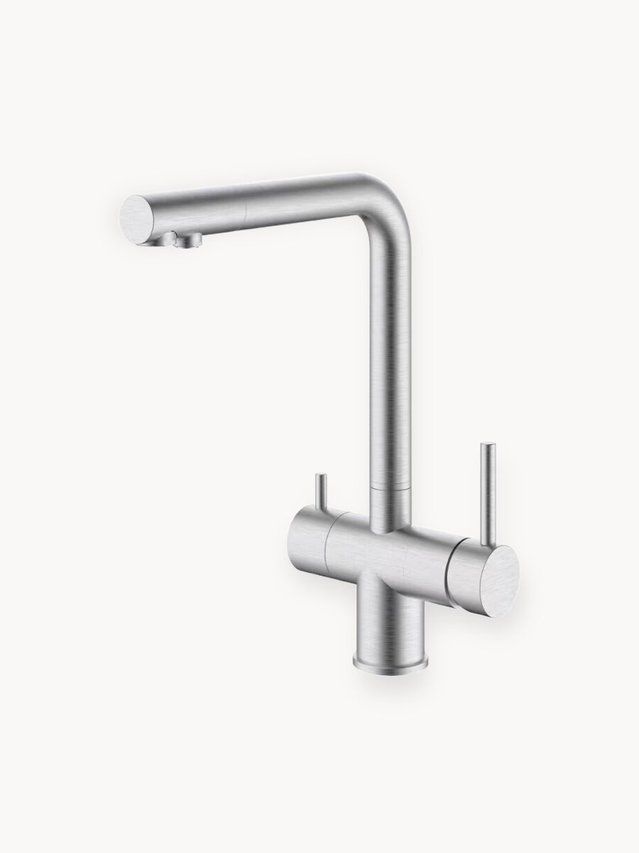 ESKO Line. Смеситель для кухонной мойки EL_K112 с фильтром для питьевой воды и вытяжным изливом