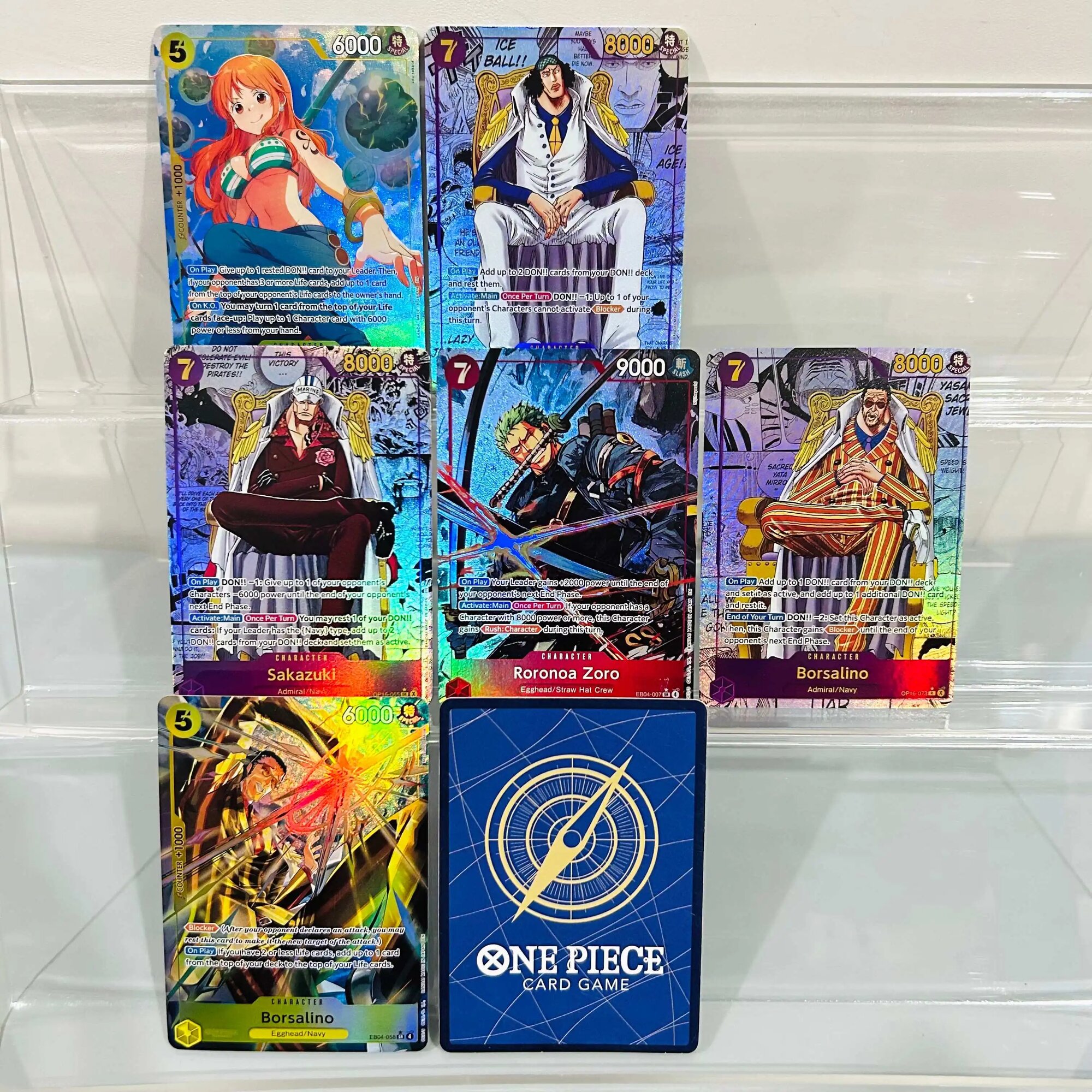 Коллекционная карта One Piece OP16-063 R Кузан Bandai B-6pcs