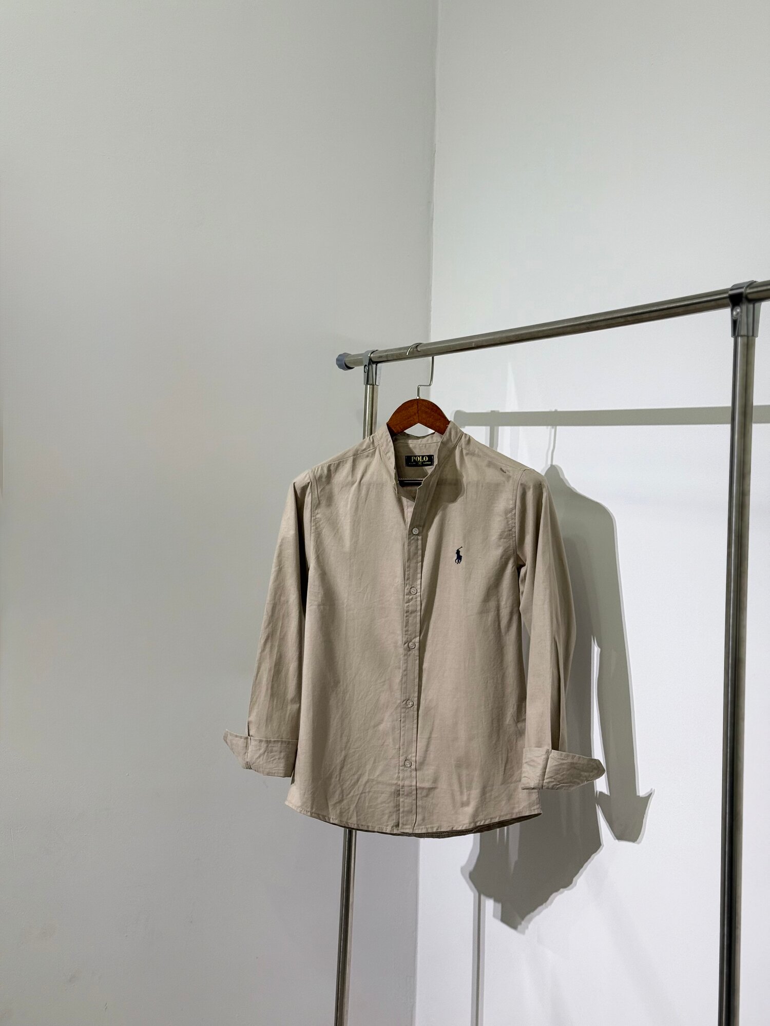 Рубашка  мужская Polo Ralph Lauren, размер S, песочный