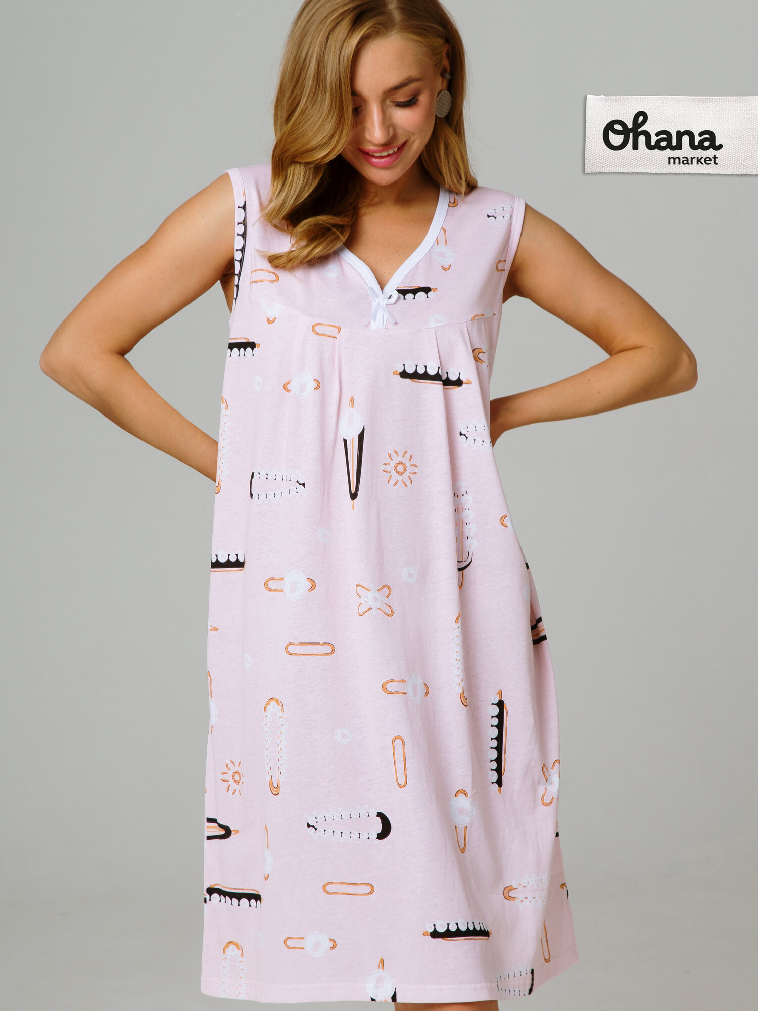 Сорочка Ohana market женская домашняя