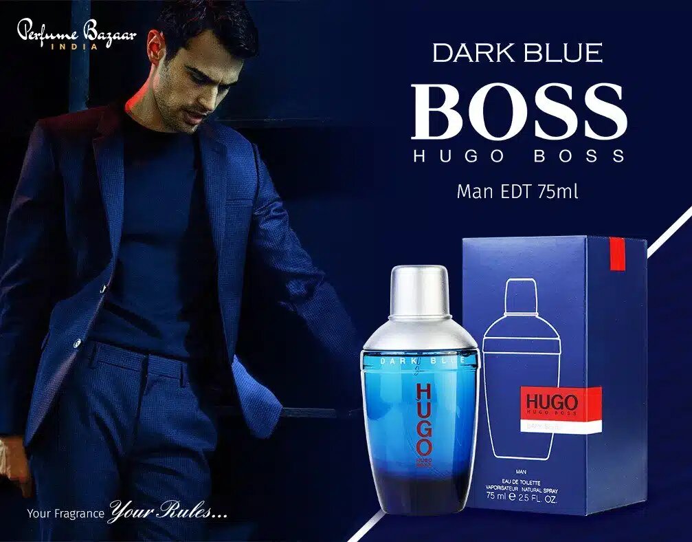 Туалетная вода Hugo Boss Dark Blue, мужская, восточные ароматы, 75мл