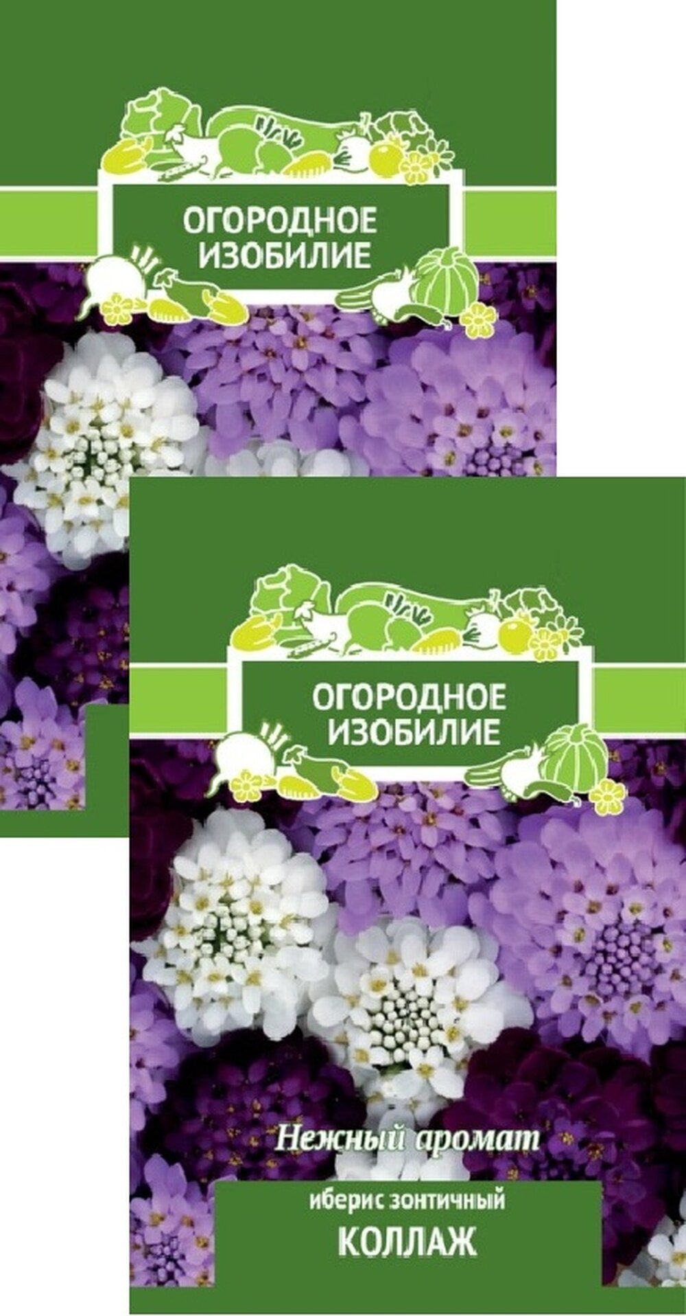 Семена Иберис зонтичный Коллаж (05 г) 2 пакета Агрофирма Поисск