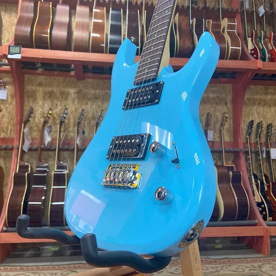 Электрогитара J&D Guitars 801 Superstrat HH Blue — фото 1