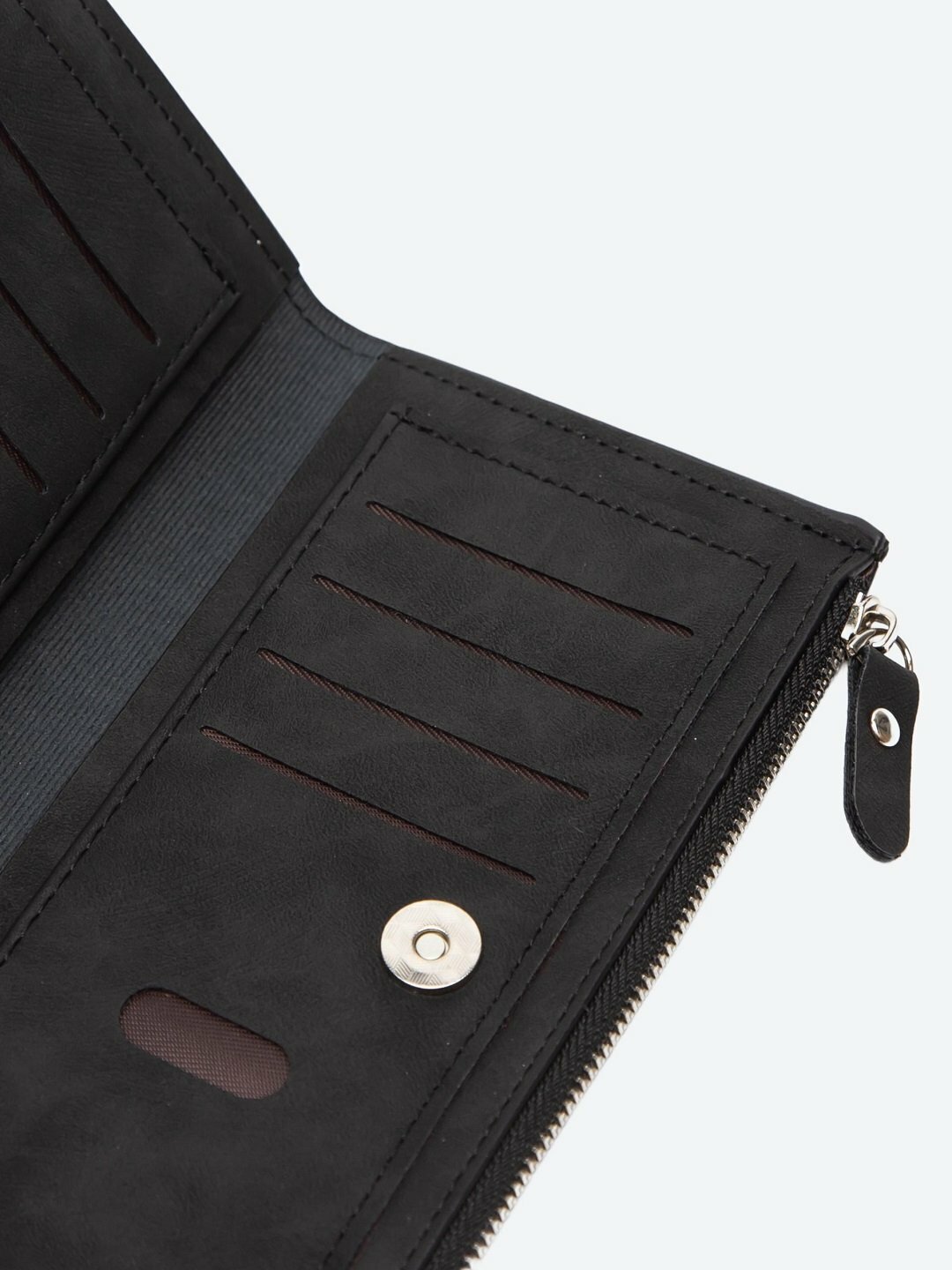 Портмоне, фактура гладкая, black — фото 1