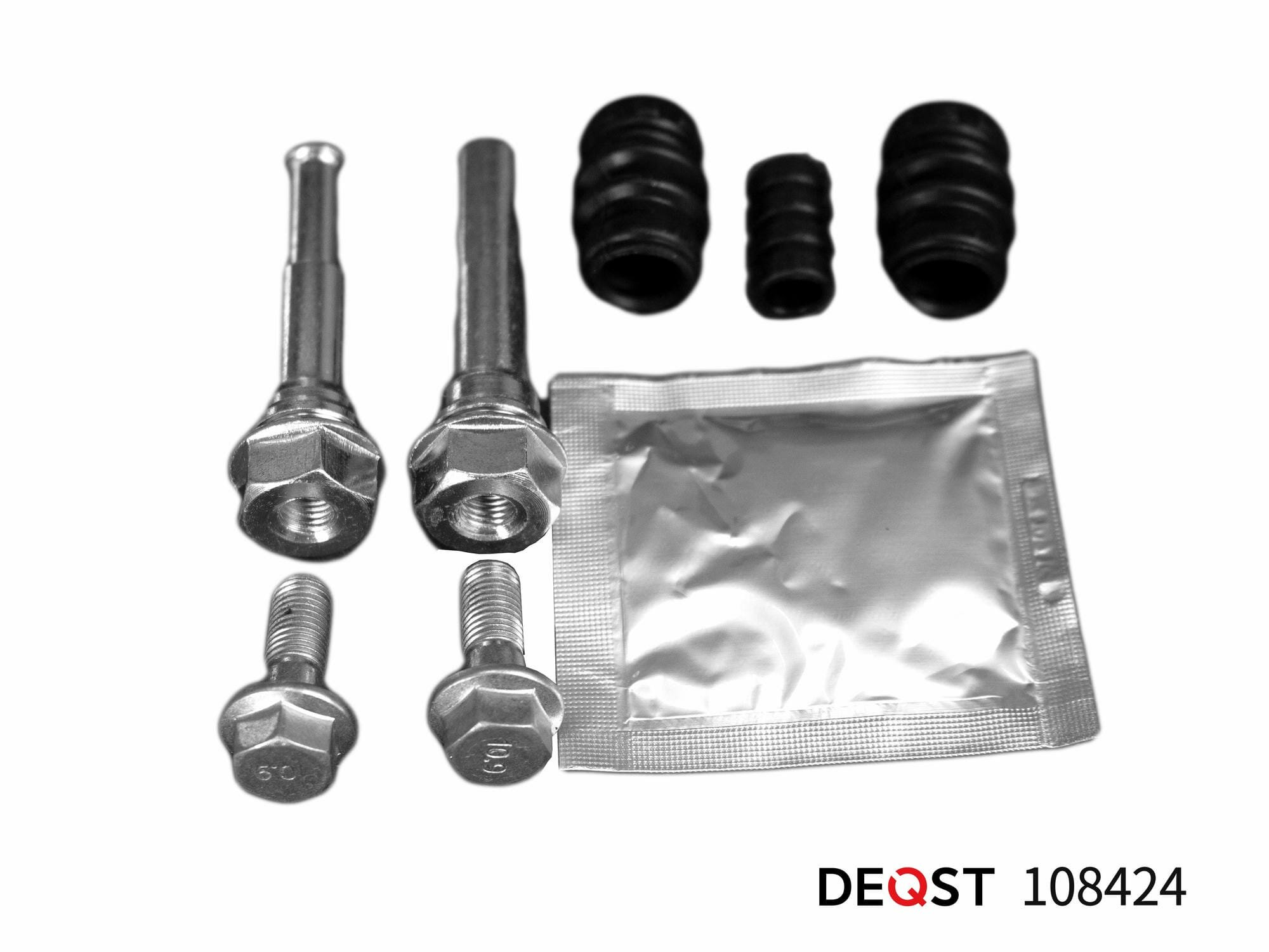 Ремкомплект суппорта Deqst 108424 направляющие переднего Nissan Pathfinder 2005-), Navara D40, MURANO, Renault Koleos