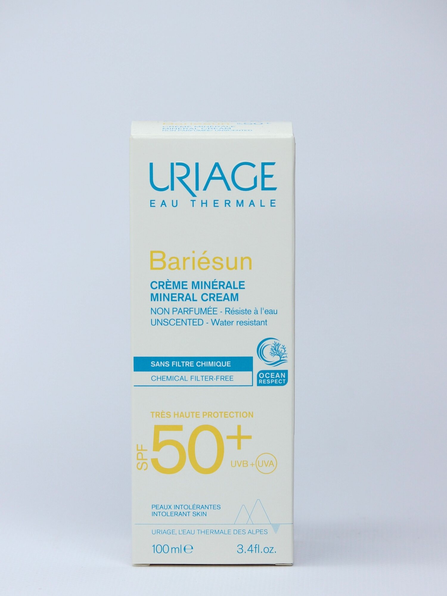 Uriage Bariesun Урьяж Барьесан Крем солнцезащитный минеральный SPF 50, 100 мл