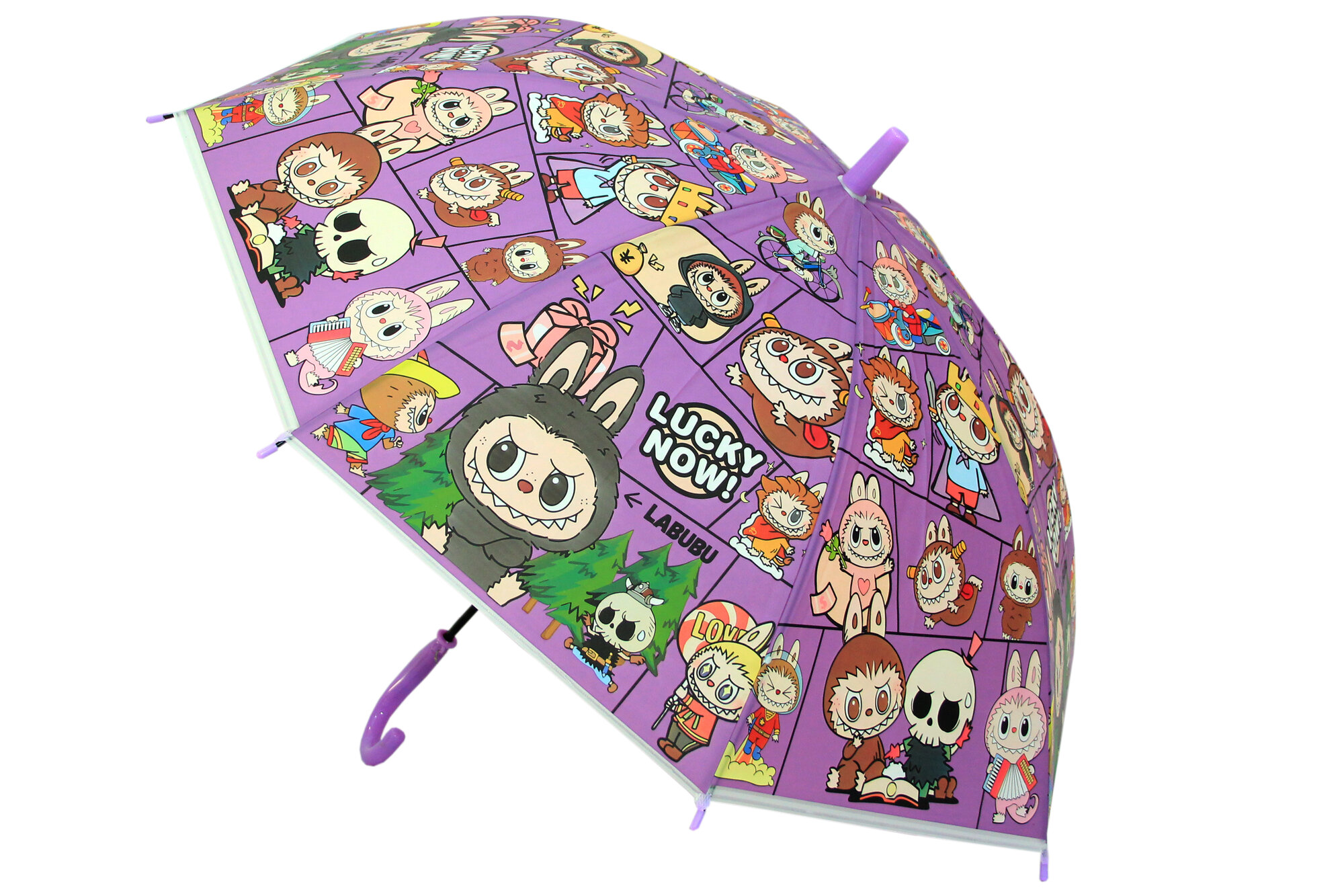 Зонт-трость , фиолетовый — фото 1