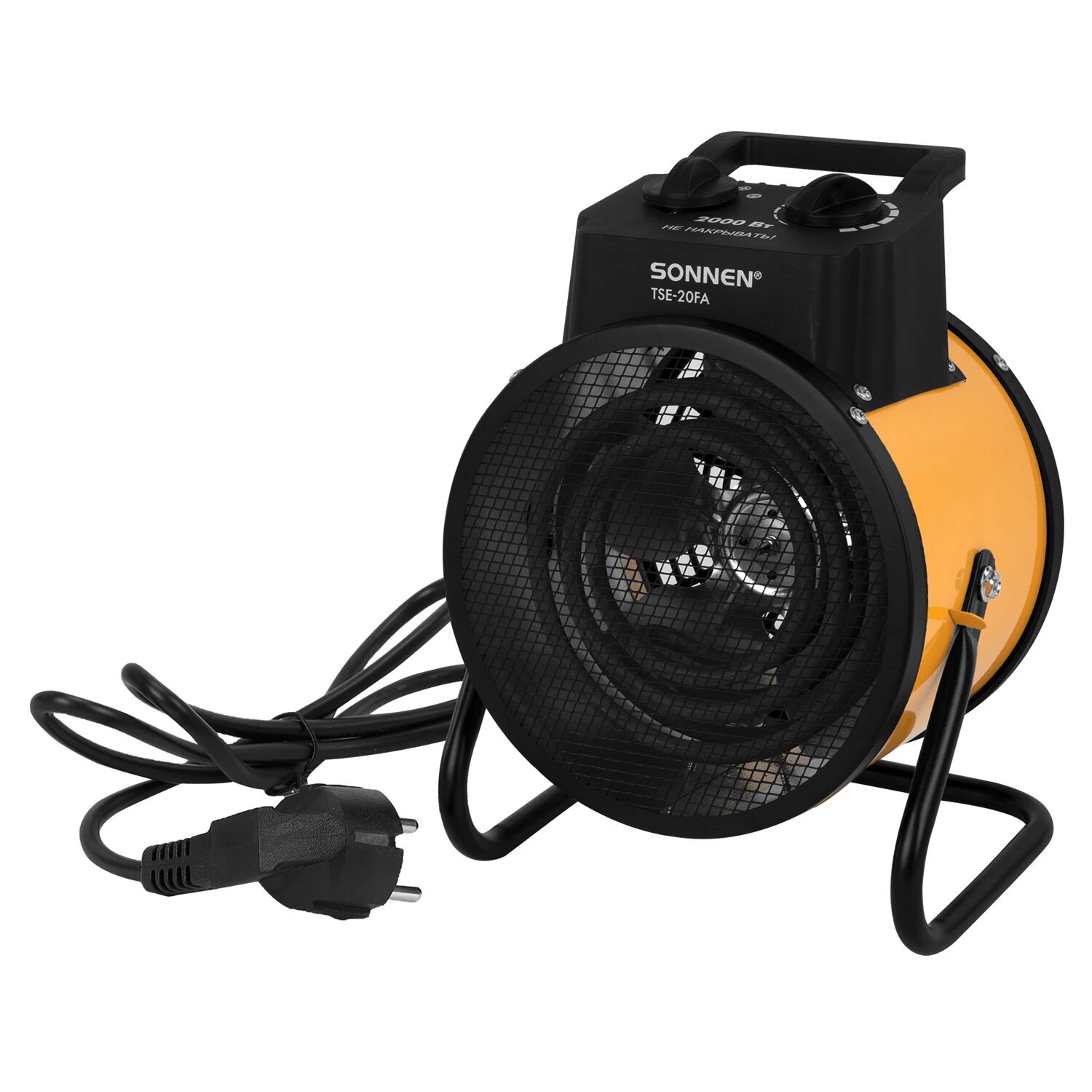 Тепловая пушка электрическа SONNEN TSE-20FA 2000 Вт ТЭН/спиральный нагревательный элемент 2 режима 456207