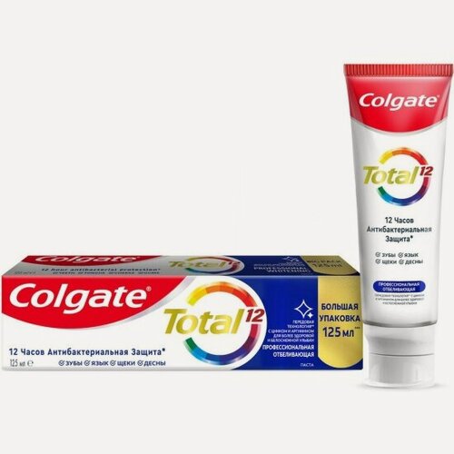 Изображение товара Зубная паста Colgate Профессиональное отбеливание Тотал 12, 125 мл