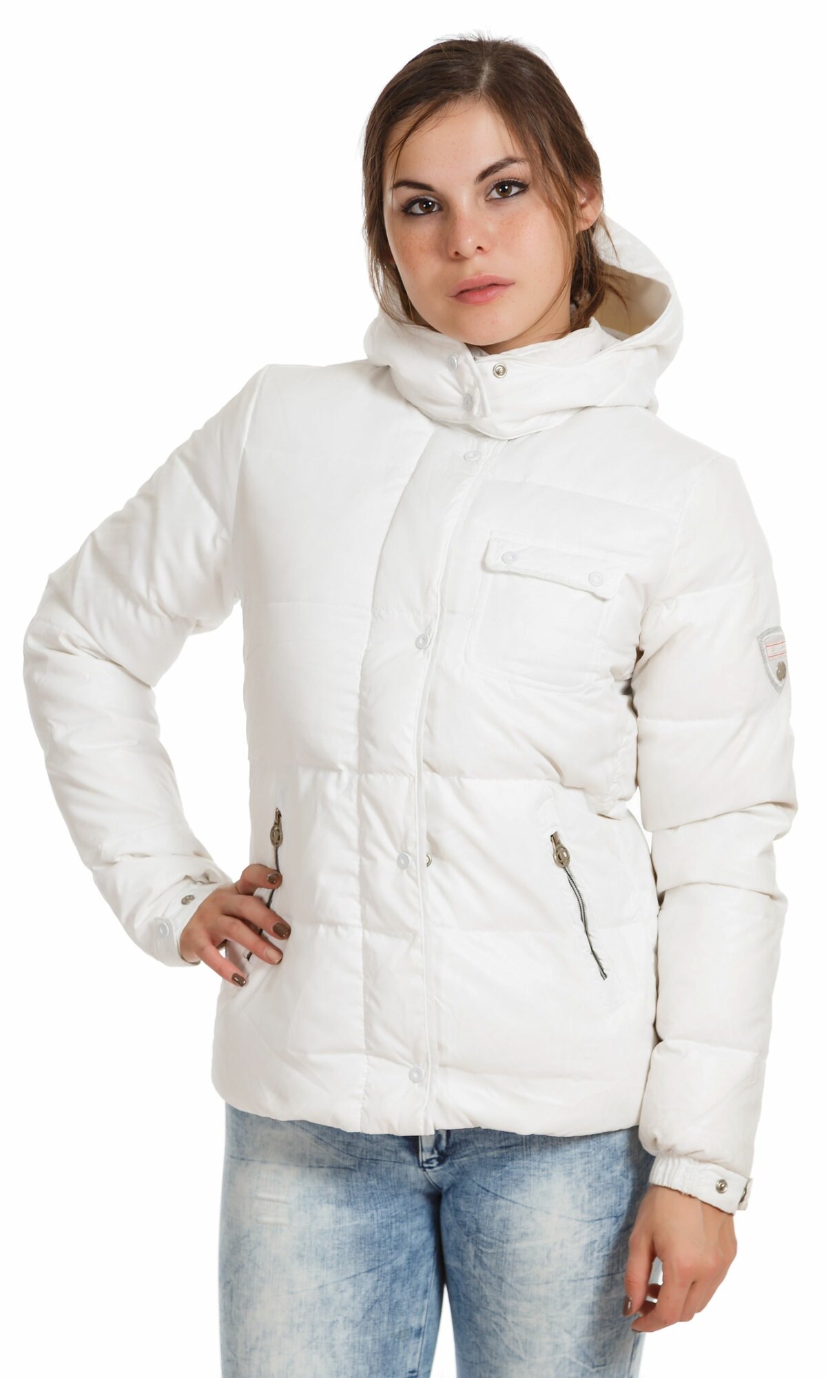 Пуховик Champion Базовая коллекция, размер S, белый