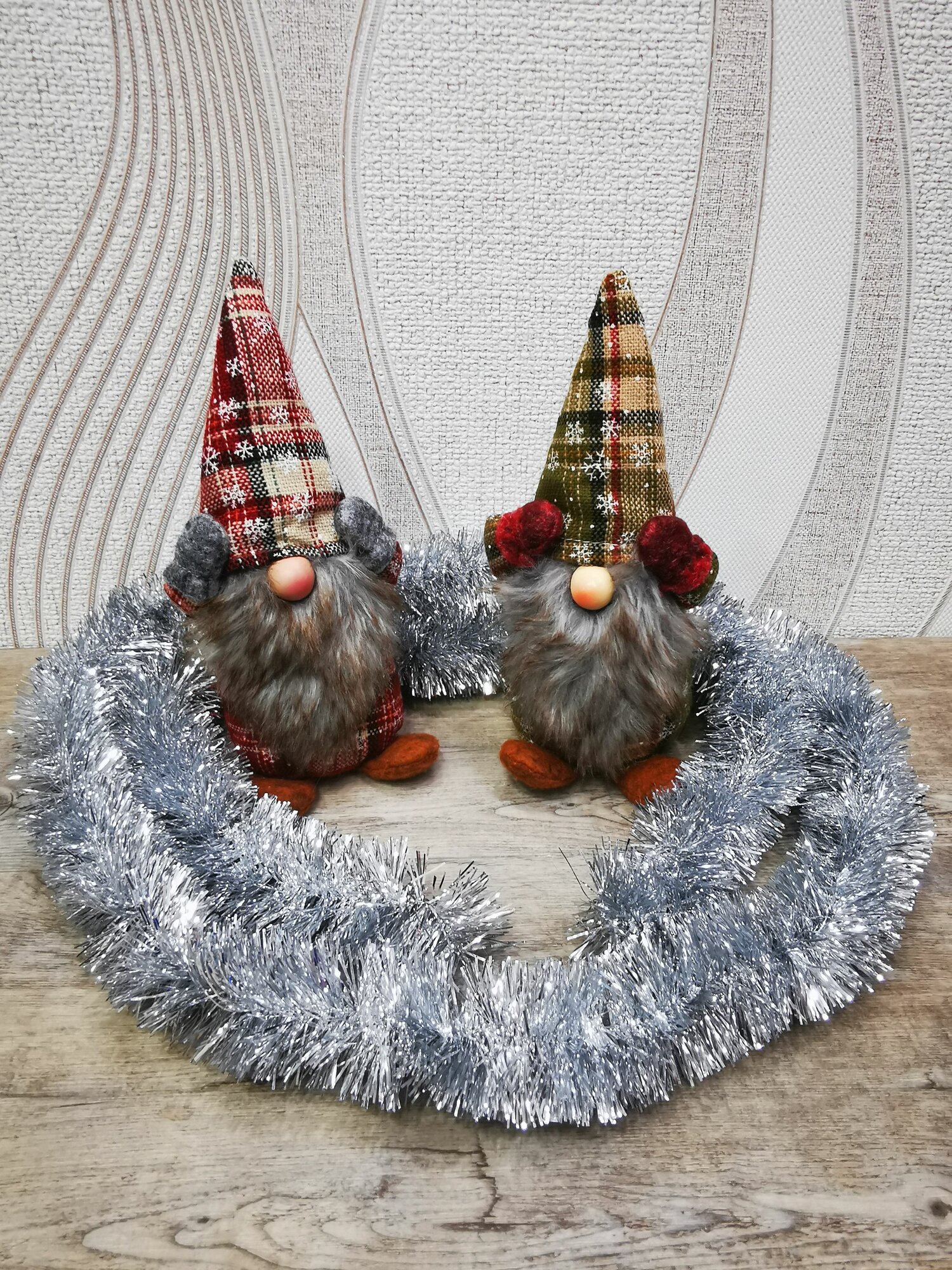 Мишура блестящая диаметр 5 см длина 160 см цвет серебро