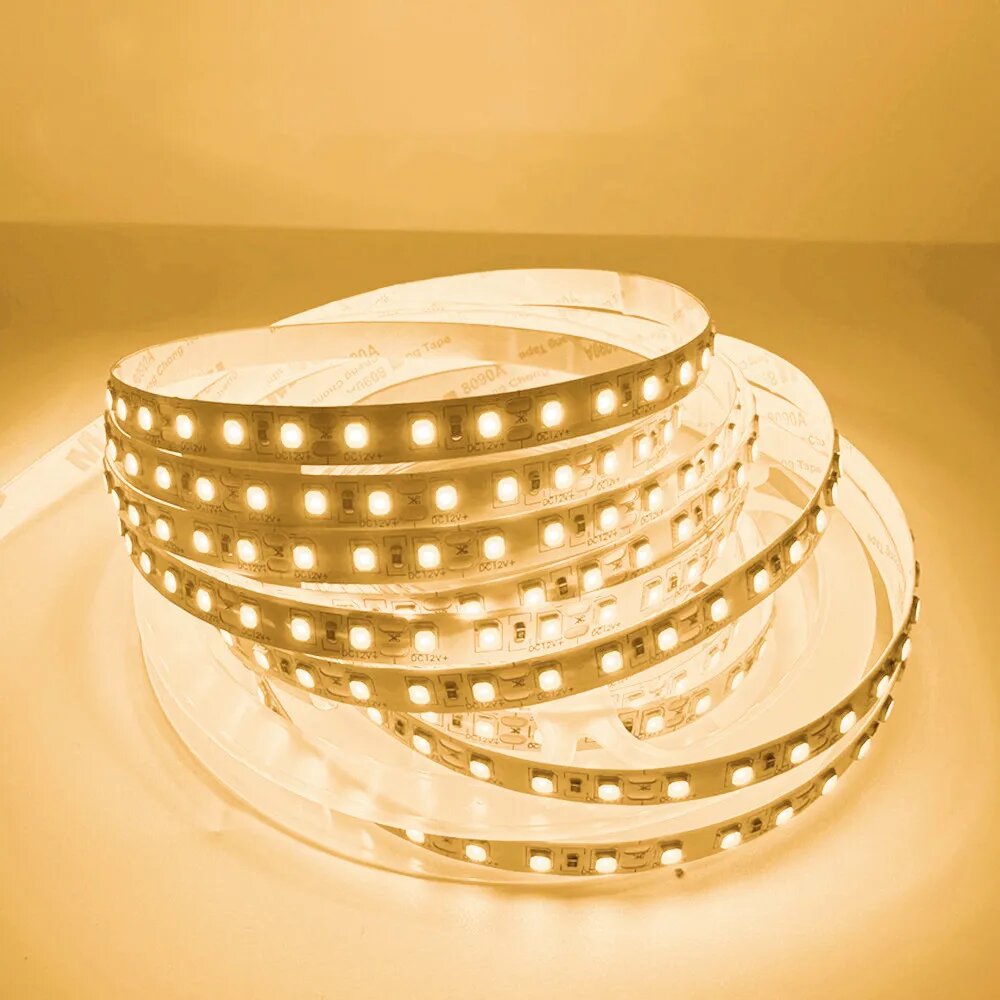 Светодиодная лента 2835 120leds/м желтый розовый 5м 3000K, 0.5m