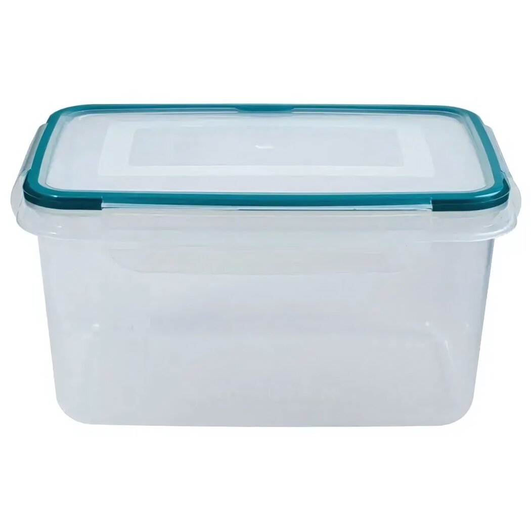 Контейнер прямоугольный 11л прозрачный пластик герметичная крышка серия 