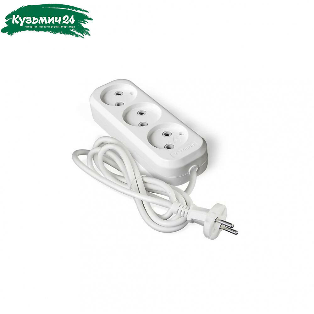 Удлинитель Universal 9631965 ПВС без заземления 3 розетки 5 м 2.2 кВт