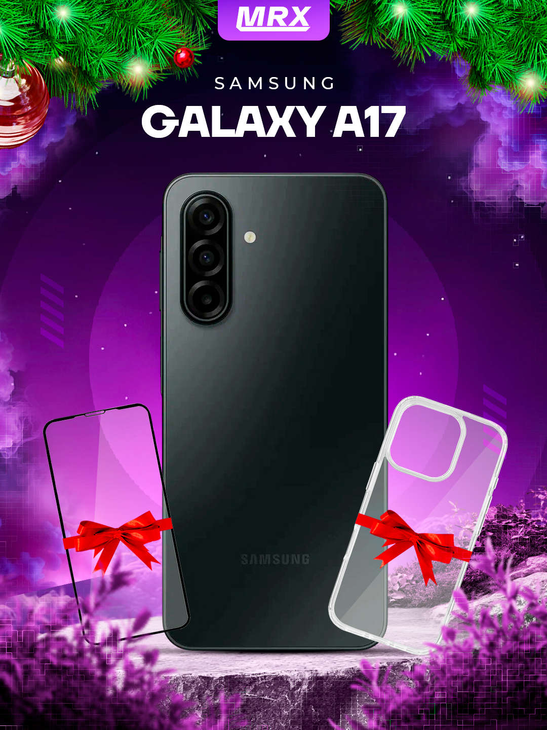 Смартфон Samsung Galaxy A17, Android 15, 6/128ГБ, Super AMOLED black