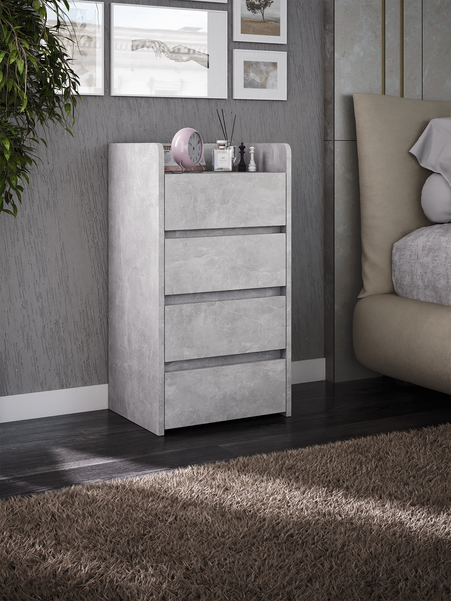 Тумба MFMaster Vitto-155 40 x 32.2 x 74.2 см