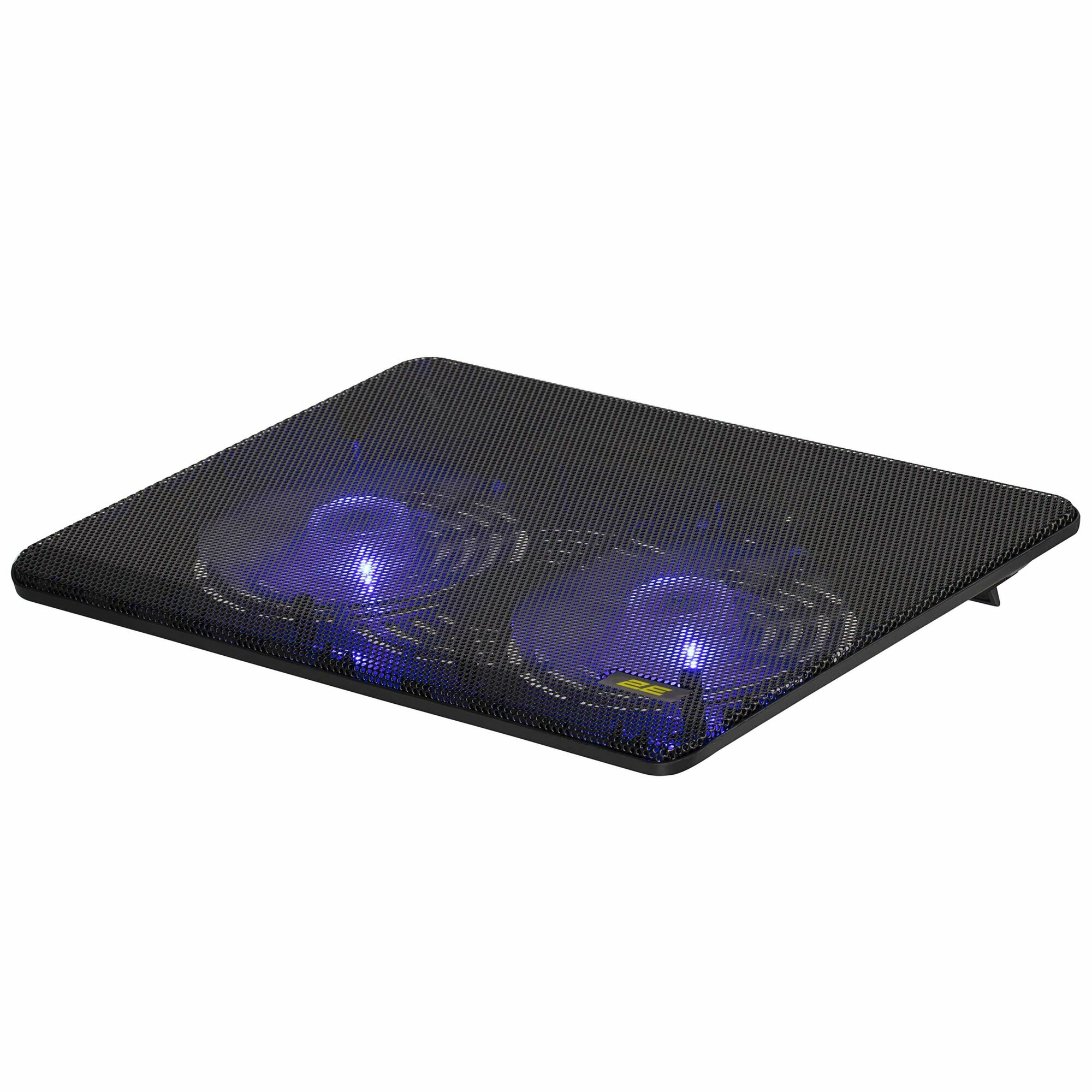 Подставка для ноутбука 2E GAMING CPG-001, до 14", 1xUSB-A, Blue LED, чёрный