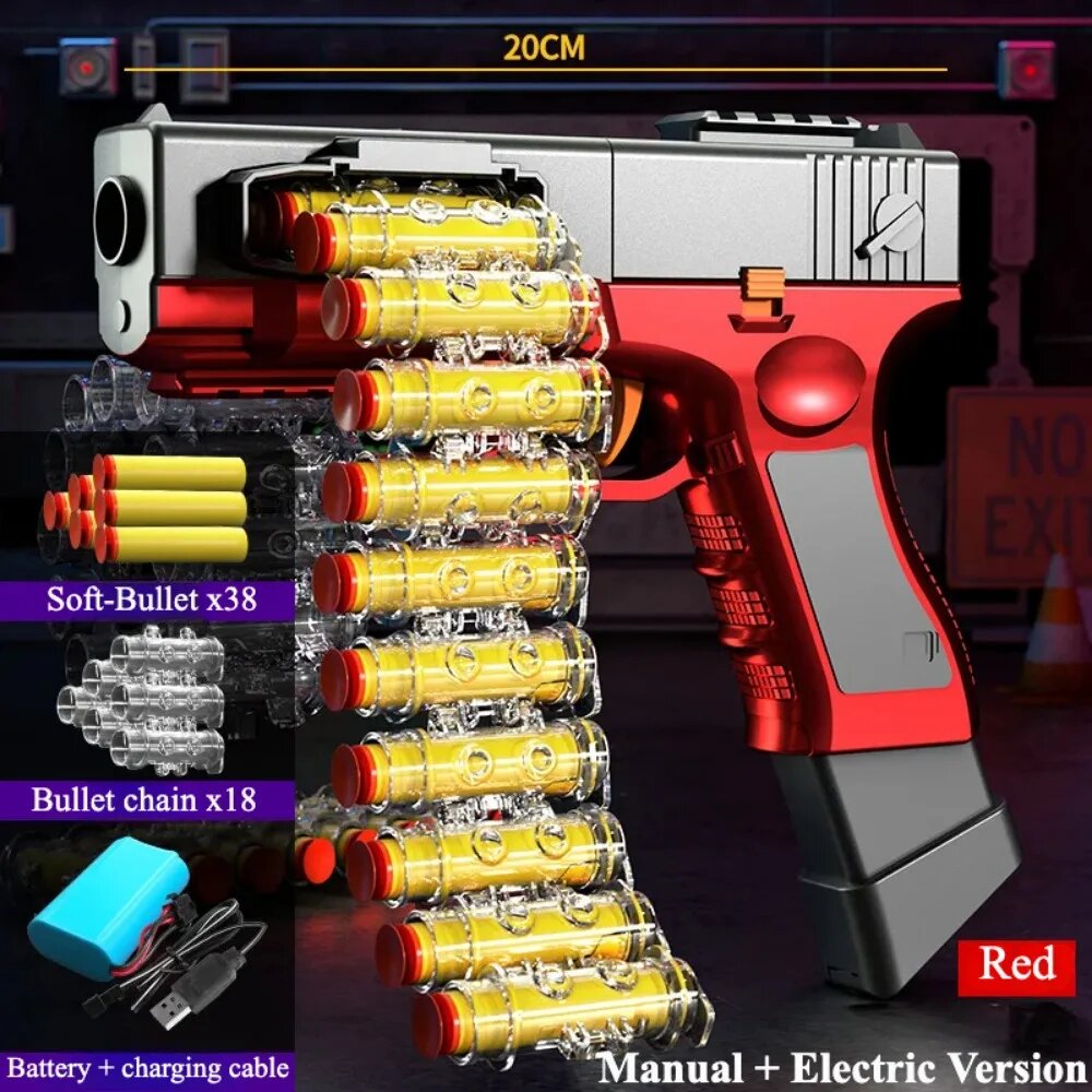 Пистолет игрушечный детский, Electric Mode1, красный